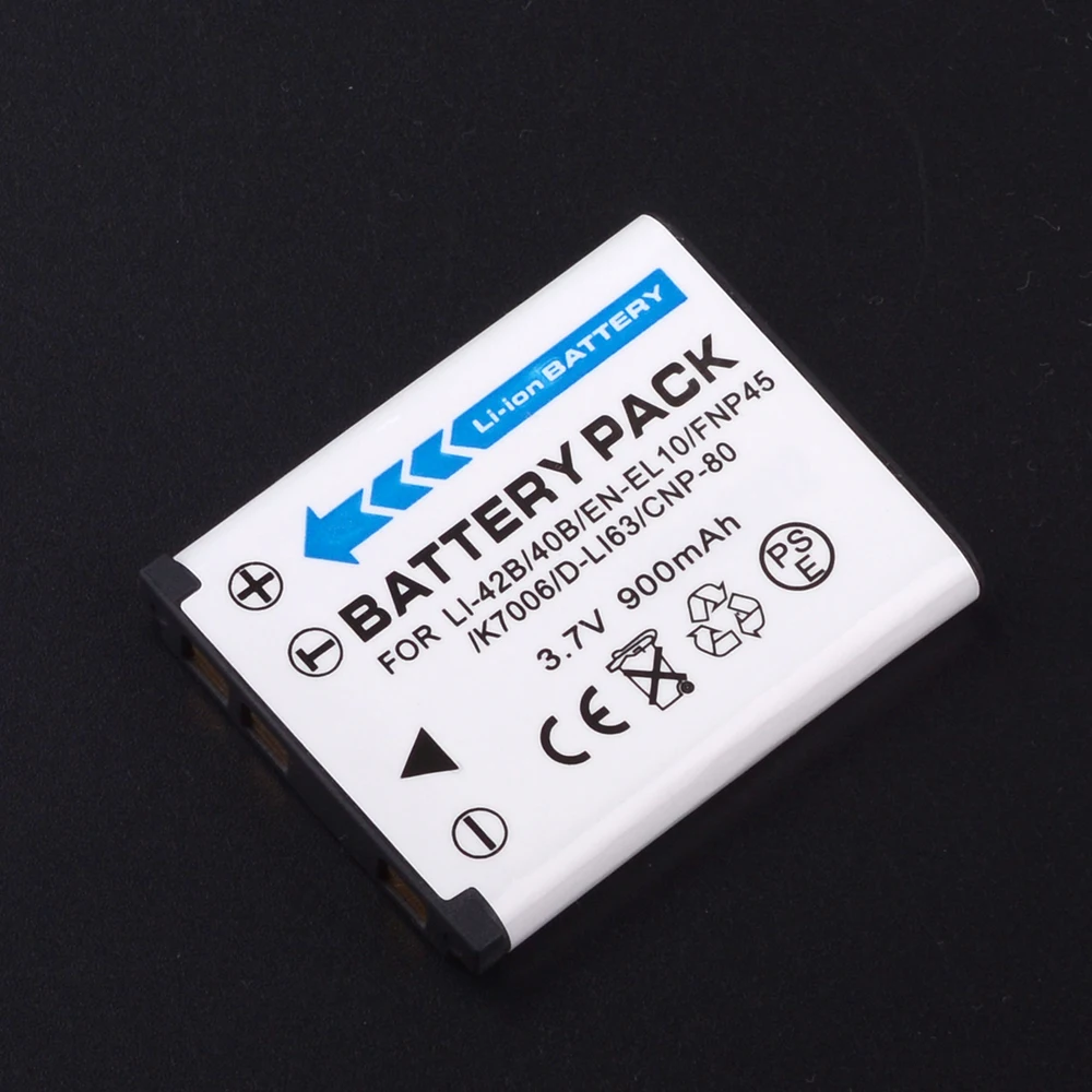 

3.7V Li-40B Li-42B Li 40B 42B Li40B Rechargeable Camera Battery for Olympus Li-42B Pentax D-Li63 Fuji NP-45 Nikon EN-EL10