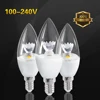 E14 COB Led Candle Lights AC110V 220V Led Bulb Lamp Crystal Chandelier Lighting Bombillas Led Home Kitchen Hotel Decor Led 1PCS ► Photo 1/6