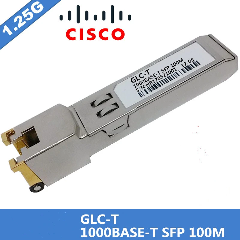 Новые продажи совместимый для Cisco GLC-T SFP rj45 оптический модуль 1000BASE-T гигабитный RJ-45 медь 100 м