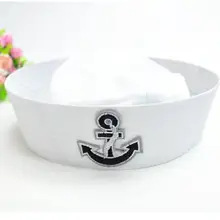 Парусники, лодка, кепка, синяя, белая, военная шляпа для взрослых, Детские военно-морские силы, кепка, якорь, морские Лодочные, вечерние костюмы для косплея