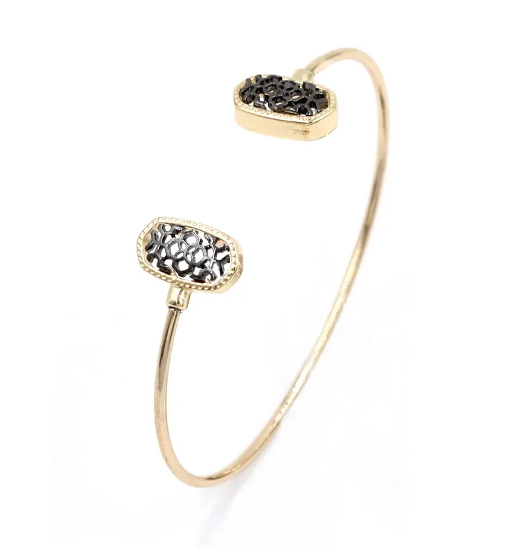 

Small oval Filigree Bangle Bracelet Fashion Jewelry for Women