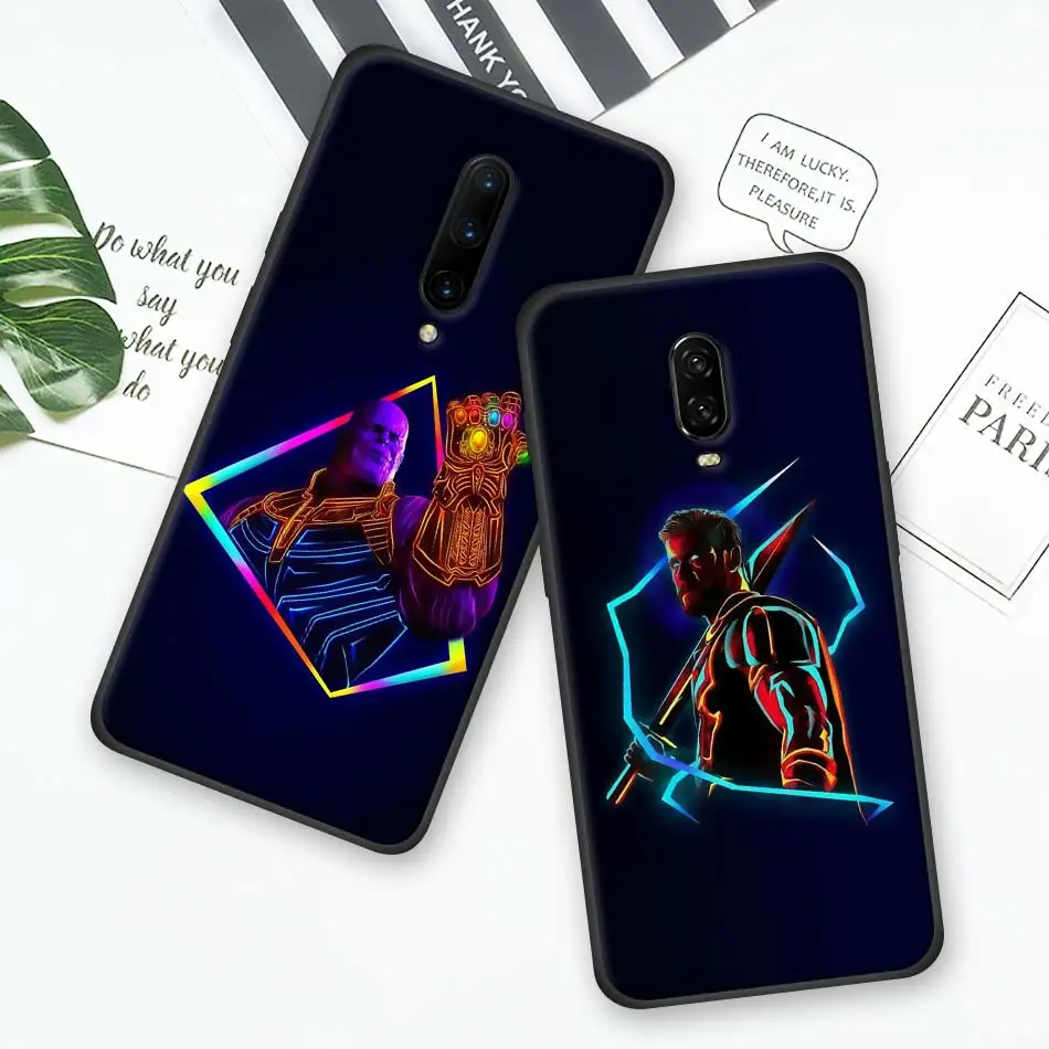 Marvel Супергерои из “Мстителей” силиконовый чехол для телефона для Oneplus 7 7 Pro 6 6T Мягкий ТПУ чехол для Oneplus7 7Pro черный чехол