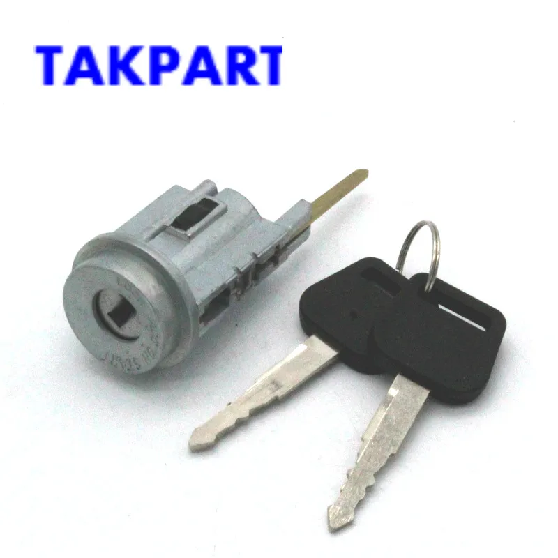 TAKPART Замок зажигания цилиндр тумблер с 2 ключами для Toyota/Corolla/Geo/Prizm 1998-2002 69057-12340/US-251L