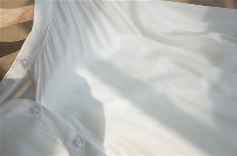 Повседневное спереди открытые длинные летнее пляжное платье белая хлопковая Туника женская пляжная одежда свободный купальный костюм накидка Sarong plage N737