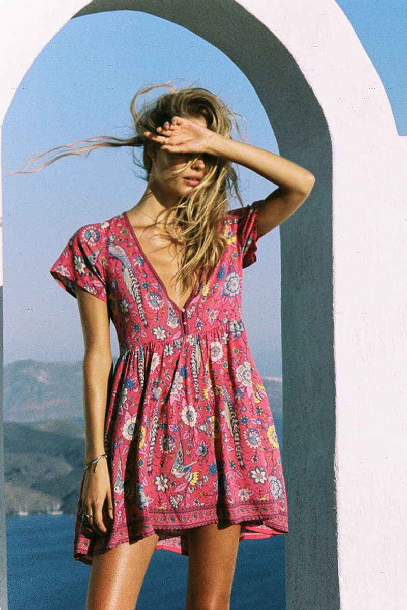 Lovebird-Mini-Dress-rose-2