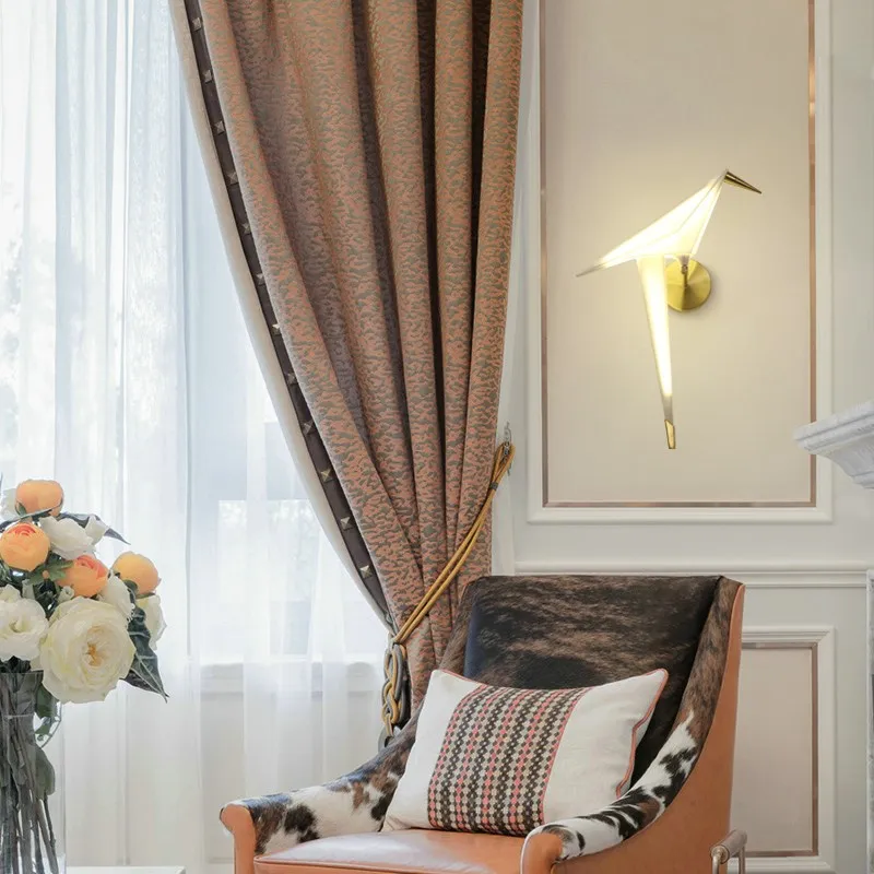  Nordic aisle bedside wall lighting for home Creative design wall decoration lamp Paper crane Sconce - 33011138880