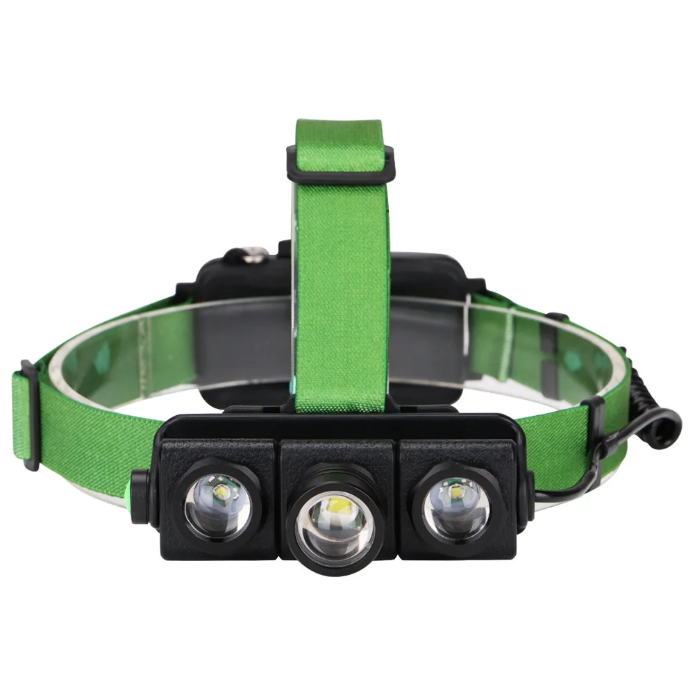 LED Headlight Rechargeable Battery Powered Outdoor Camping Emergency Lamp Adjustable Headlamp