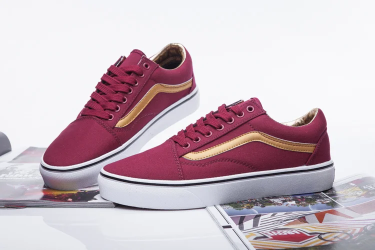 vans old skool red gold vans old skool red gold