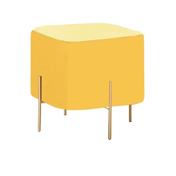 

Nordic Style Ins Shoes Bench Sofa Cloakroom Small Square Stool Fitting Room Simple Pedal Net Red Fabric Stool