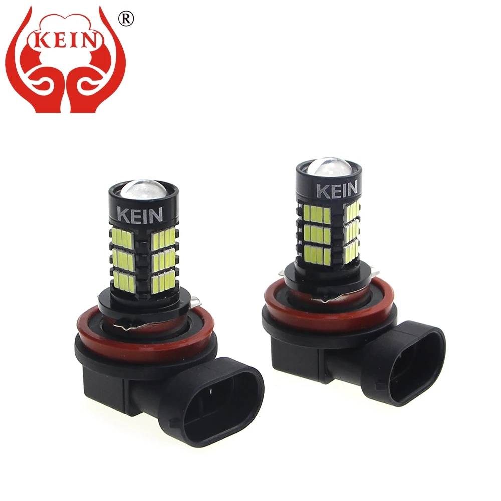 KEIN 2 шт. H8 H11 светодиодные лампы 4014 54SMD противотуманные фары автомобильные DRL