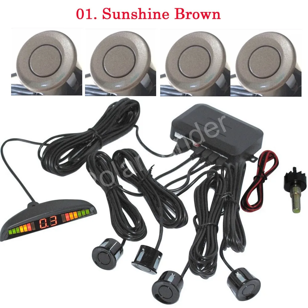 Hot Car Parking Sensor Kit 4 Sensors 12V 44 colors to choose Reverse