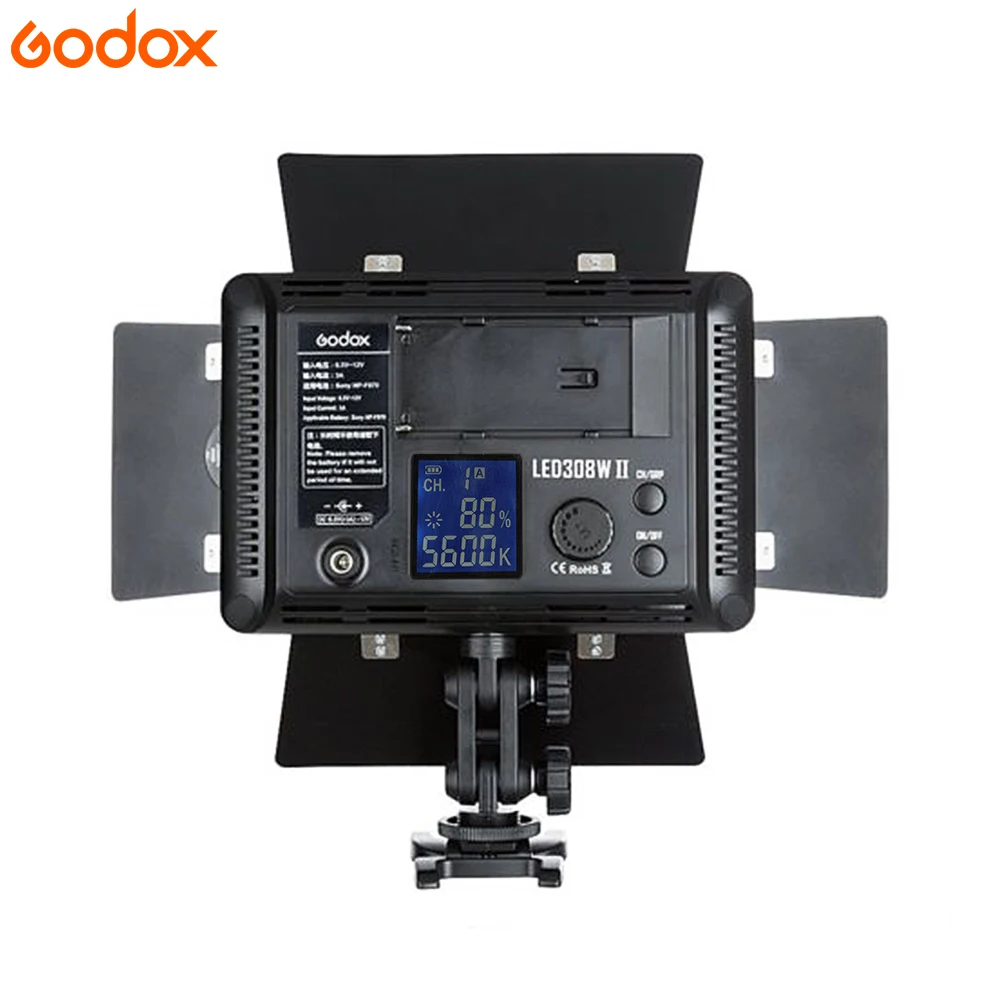  Godox LED 308W II 5600K White LED Remote Control Professional Video Studio Light + AC Adapter hot s - 32853667845