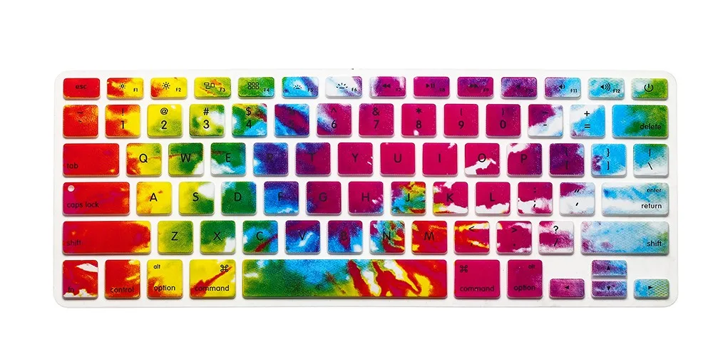 Цветочный чехол для клавиатуры, совместимый с MacBook Pro 13 15(модель 2009-)/старый MacBook Air 13, iMac Беспроводная клавиатура(1st Gen