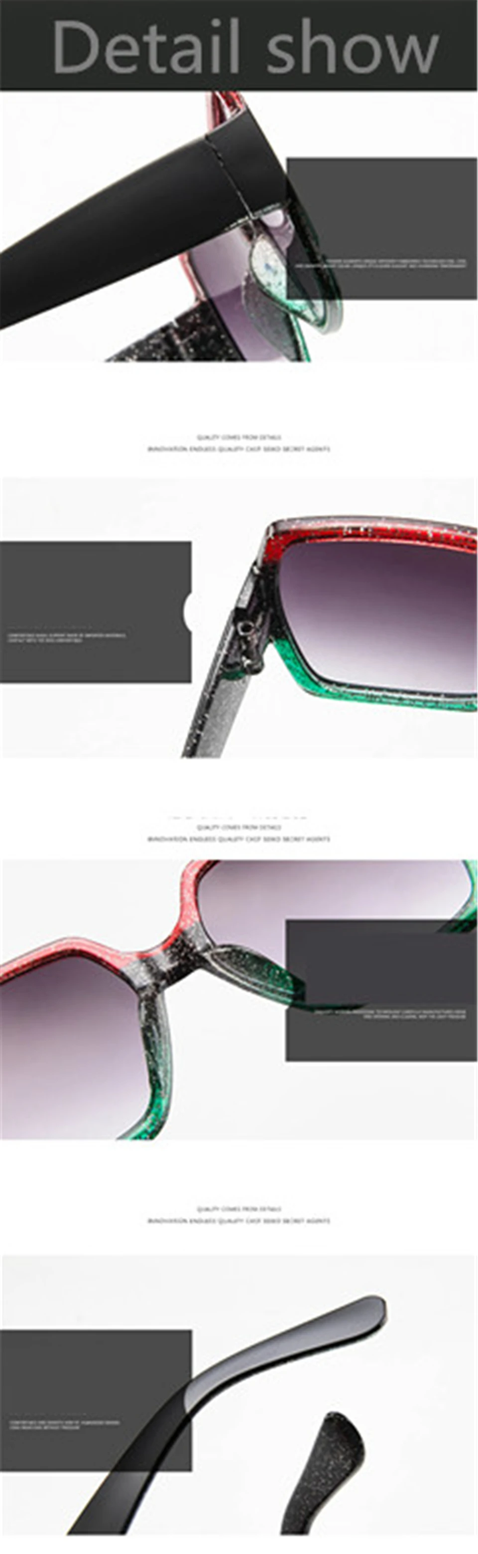 Square Luxury Sun Glasses Brand Designer Ladies Oversized Sunglasses Women Big Frame Mirror Sun Glasses For Female UV400  (13)