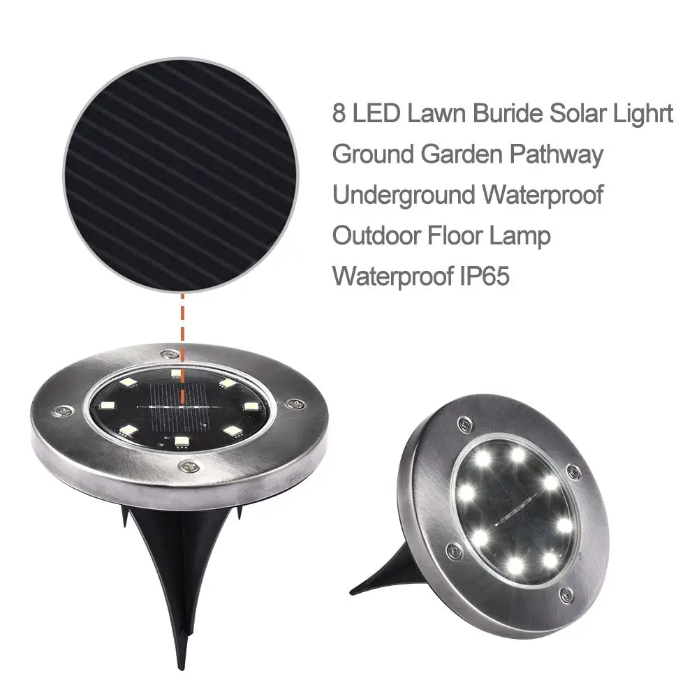 v com 600 Refrescante Jardim Subterrâneo Levou Diodo Lâmpada Luz Solar Ip65 100ma 2 Mah Bateria Recarregável Aaa Ni-mh Abs 3 Cheap Lâmpadas subterrâneas