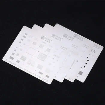 

High Quality BGA Reballing Stencil Kit for iPhone 8 8 Plus 7 7 Plus 6S 6 6P CPU IC Chip Ball Planting Tin Solder Template