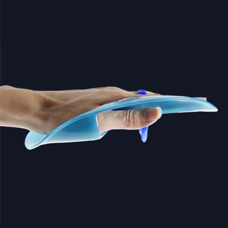 2pcs Silicon Swimming Paddles Stroke Professional Hand Paddle Water Sports Swimming Training Accessories S/M Size for Kids Adult