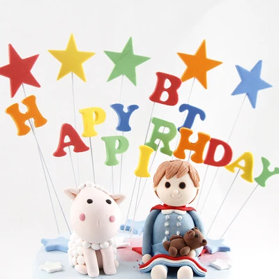 Мультфильм с днем рождения тема торта Топпер дети Мышь Star торт украшение Baby Shower Свадебная вечеринка выпечки кекс выбирает поставки