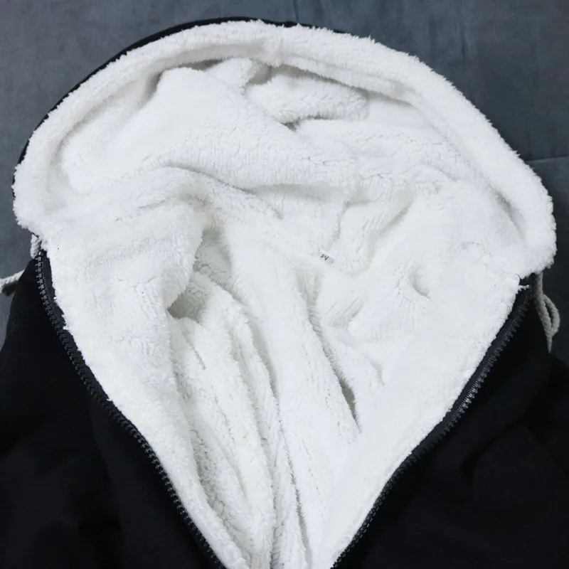Coshome NARUTO Cosplay Hoodie Men Zipper Winter Coat Thick Velvet Jacket Anime Outwear (5)