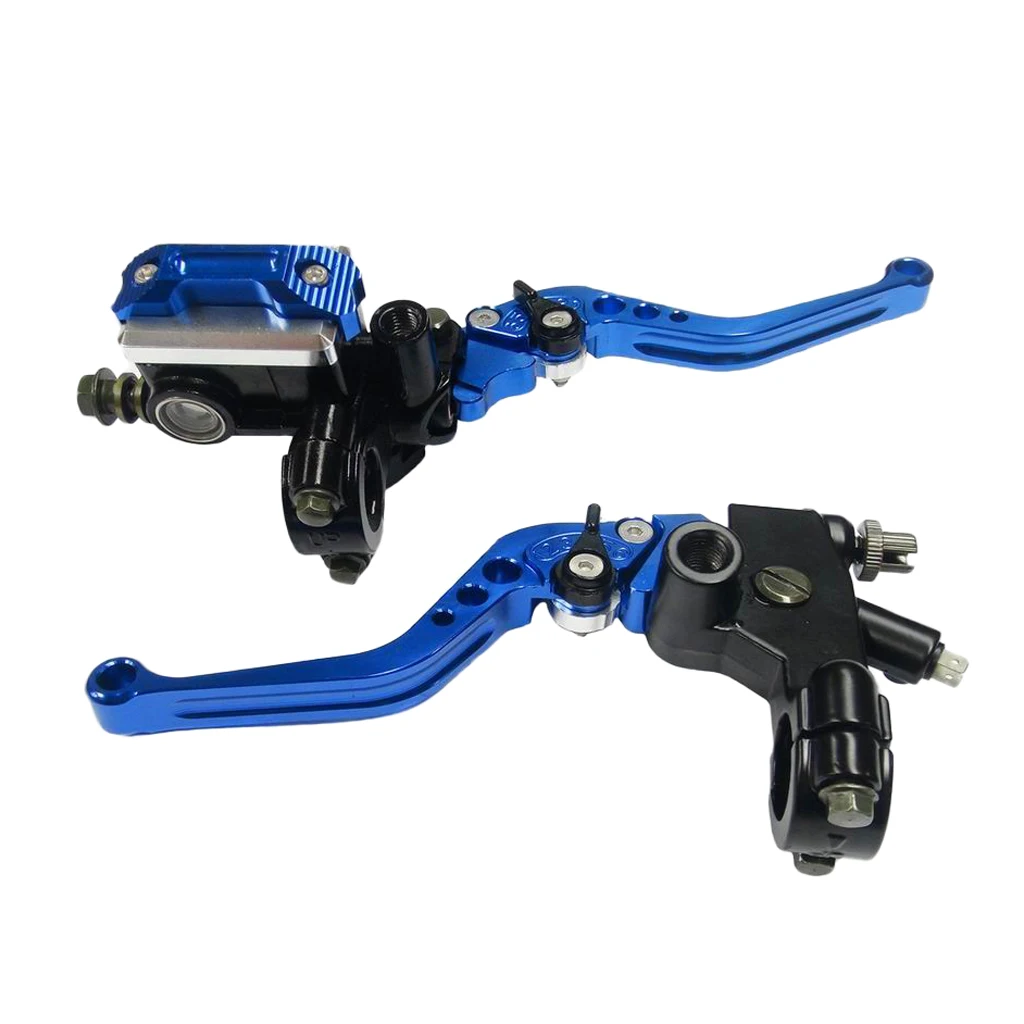 Pair 7/8'' 22mm Clutch Brake Master Cylinder Reservoir Levers for Kawasaki Motorcycle Parts Cilindro palancas cylindre leviers