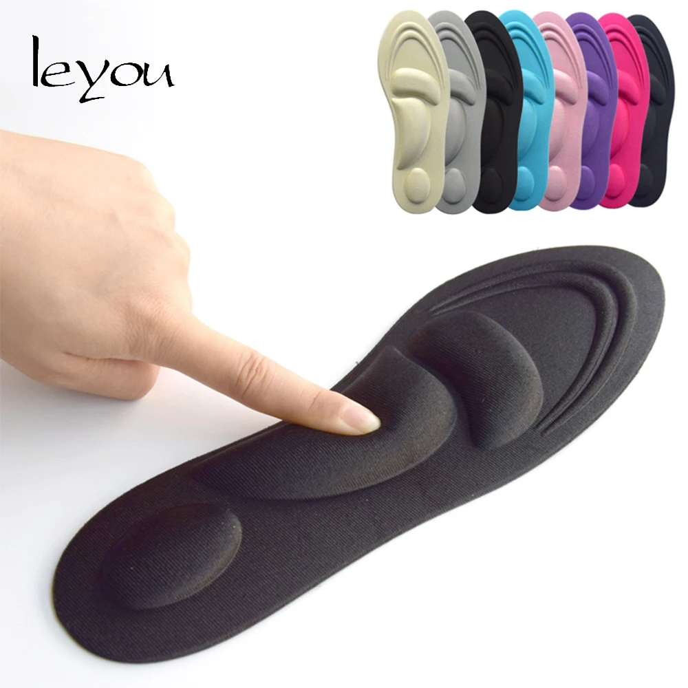 Leyou النعال العظام قوس دعم 4D النعال الرياضة العظام العناية بالقدم نعل تدليك الرجال النساء وسادة للقدم