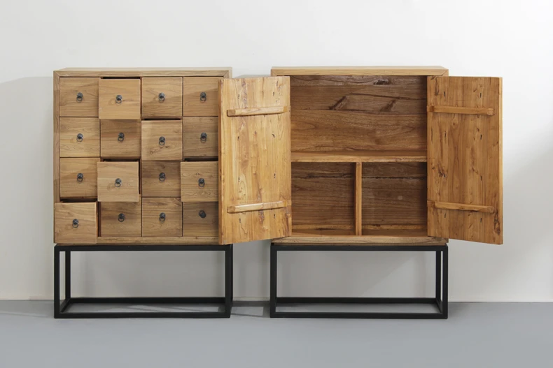 American country wood foyer entrance modern minimalist living room sideboard