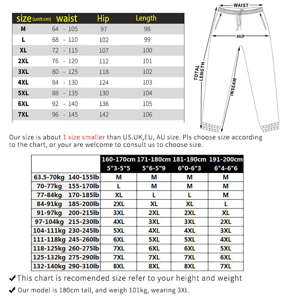 Новые эластичные штаны для фитнеса размера плюс 7xl 6xl 5xl 4xl с золотыми медалями, Стрейчевые хлопковые мужские штаны для тренажерного зала