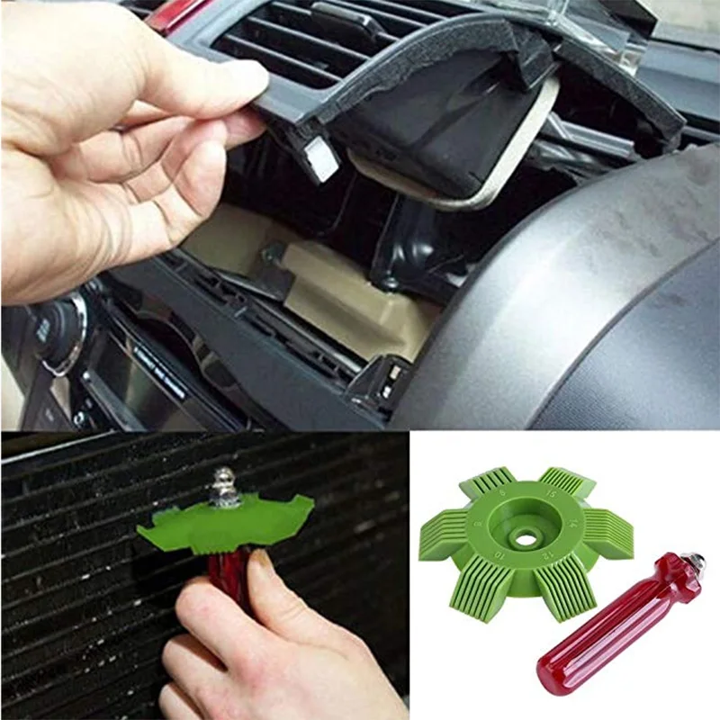 Автомобильный Автомобильный охлаждающий конденсаторный радиатор ребро испарителя выпрямитель гребень грабли очиститель инструмент