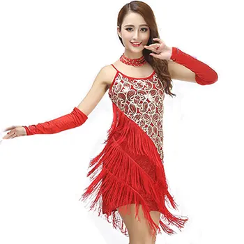 Latin Dance Dress Special Offer Latin Dance Dress Women Latin Dance Costume Latin Salsa Dresses Fringe Dress latin dance costume sexy senior ice silk short sleeves latin dance dress for women latin dancing dresses 3kinds of colors