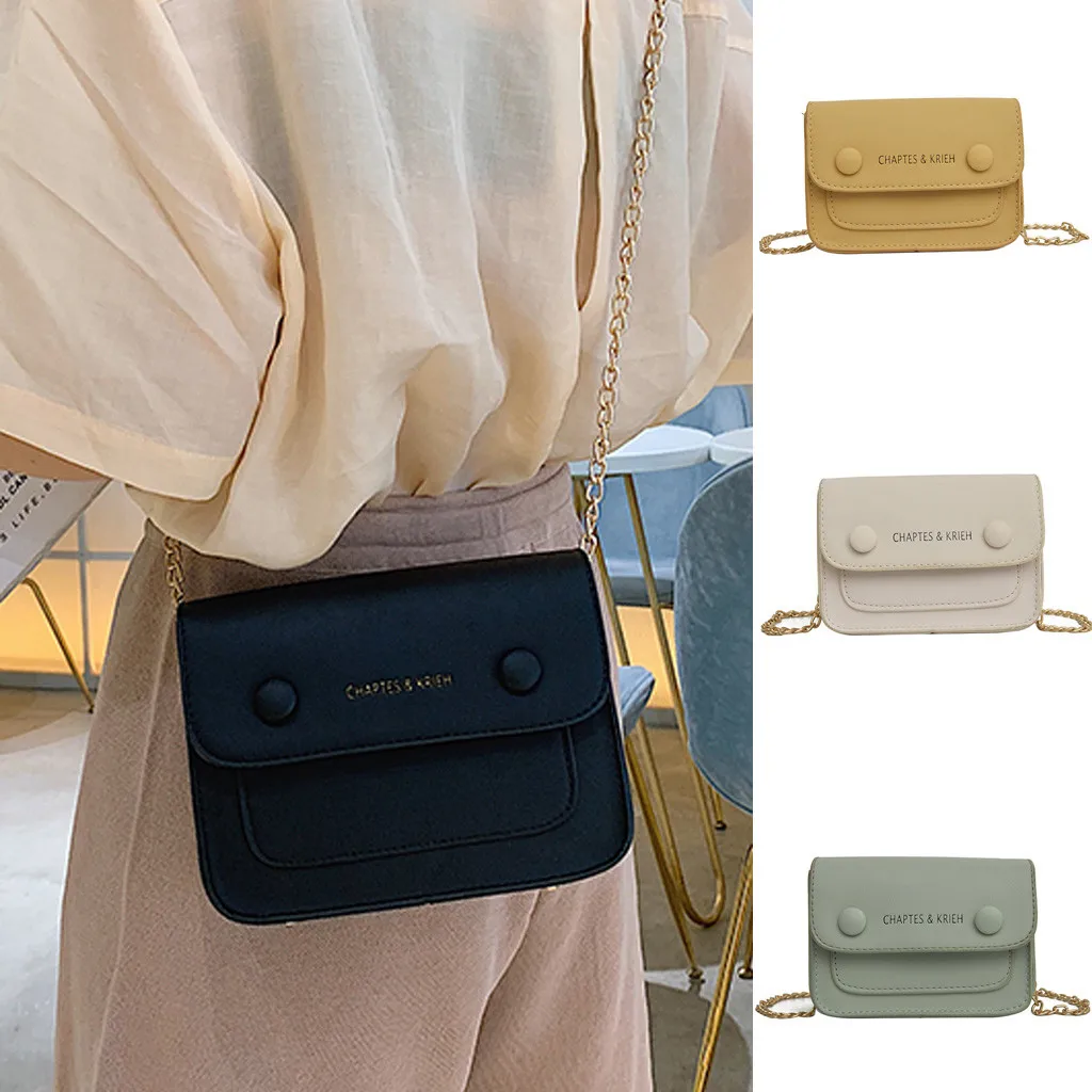 Мода, повседневная Летняя женская однотонная сумка через плечо, сумка для мобильного телефона, простая сумка через плечо