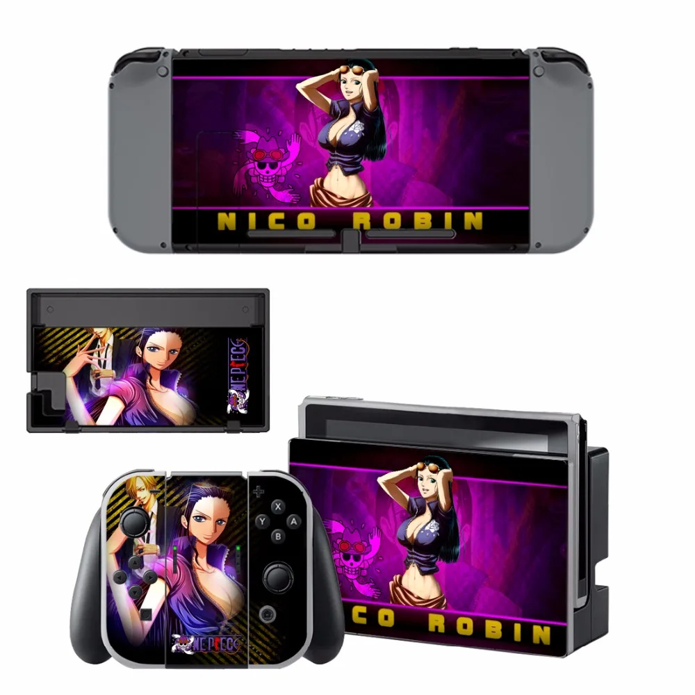 

New One Piece Nico Robin vinyl Decal Skin Sticker For Nintend Switch NS NX Console & Joy-con