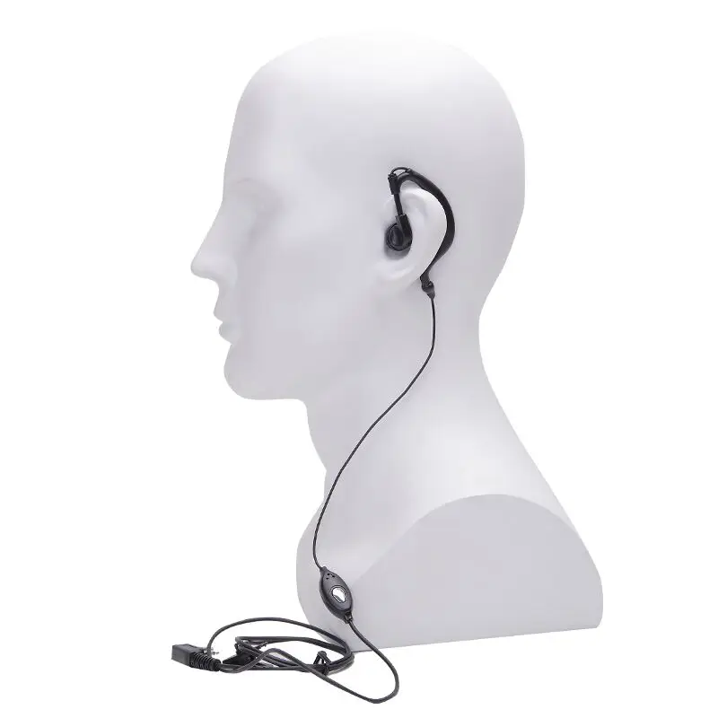 Walkie Talkie Earphone Radio Headset Mic PTT with Microphone Ear Hook Interphone Earpiece for BAOFENG 888S UV-5R UV-82 K Port-3