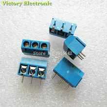 10PCS/Lot KF301-3P KF301-5.0-3P KF301 Screw 3Pin 5.0mm Straight Pin PCB Screw Block
