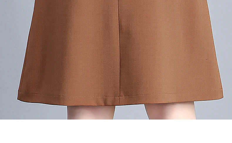 Beiyingni размера плюс Офисная Женская юбка Черные Карманы эластичная высокая талия юбка OL Корейская рабочая одежда миди юбки модная одежда