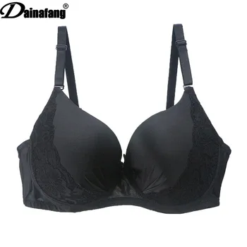 

Large size bra sexy lace women's underwear bra double-breasted detachable shoulder strap comfortable breathable gathered bra