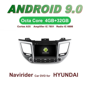 

Navirider GPS Android 9.0 bluetooth stereo 4-Core 8-Core car DVD player for HYUNDAI TUCSON ix35 head unit autoradio accessories