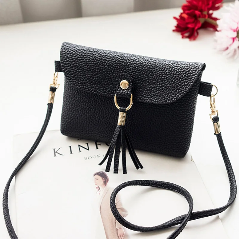 2019 Tassel Bags For Women Girls New Casual Fashion Female Bag Magnetic Buckle Ladies Shoulder Bag Mobile Phone Purse Mini Bolso (11)