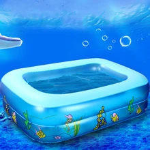 Enfant Bébé Bande Dessinée de Monde Sous-Marin Motif Imprimé Gonflable Aéré Carré Nouveau-Né Piscine de Haute Qualité