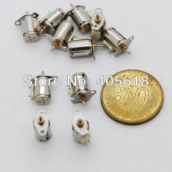 

10PCS 4 Wire 2 Phase Miniature stepper motor D6mm x H8.5mm
