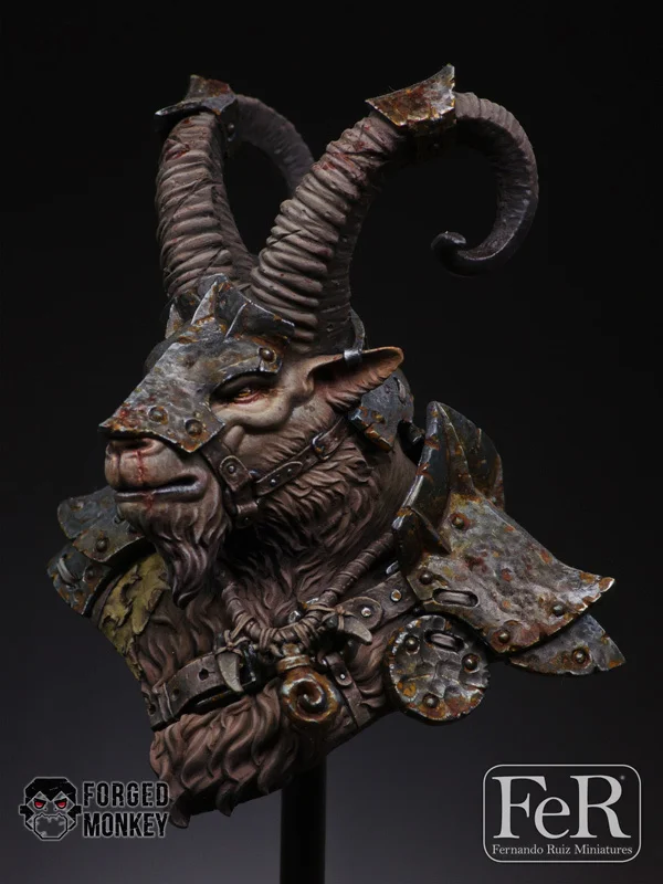 

Resin Figure Bust Shaun Ram Tribe Warrior Bust Garage Resin Model Kit