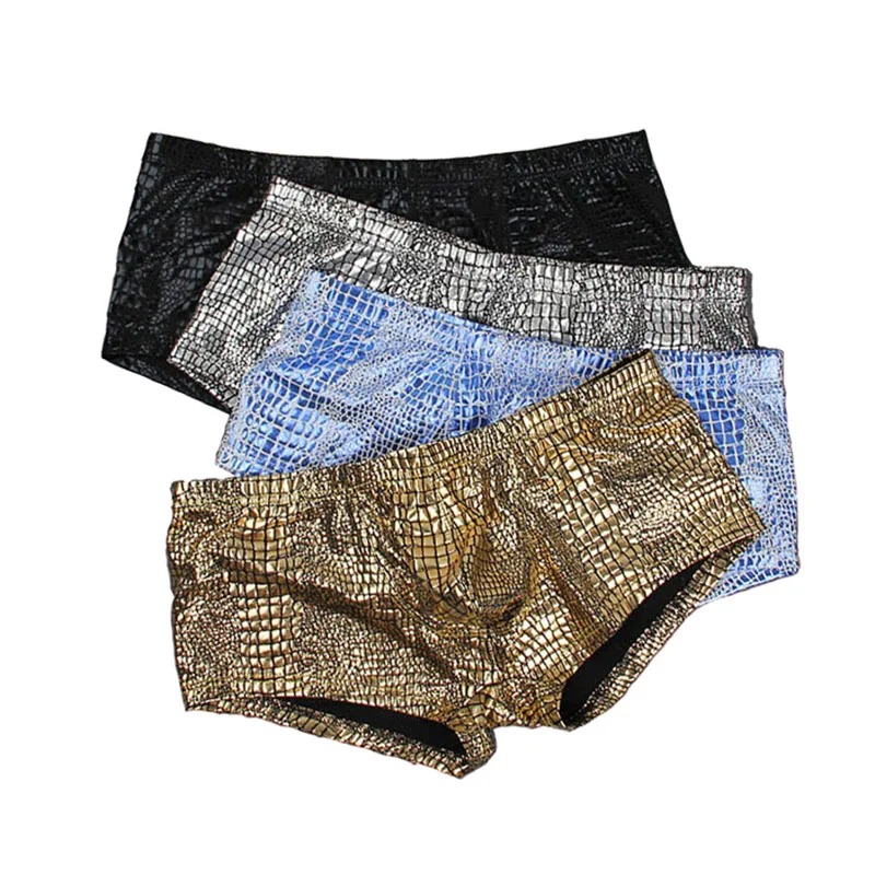 Нижнее белье мужские боксеры с змеиным узором мужские трусы Ropa Interior Hombre boxer мужские трусы с низкой посадкой cueca masculina gay Мужское нижнее белье; трусы-боксеры