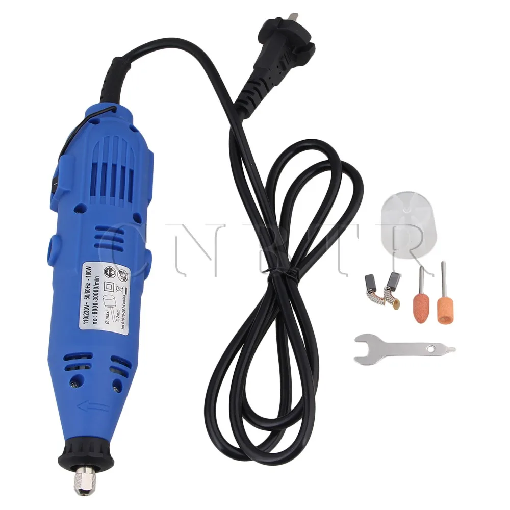 

CNBTR Blue 110V Electric Rotary Power Tool Variable Speed Hand Drill Grinder
