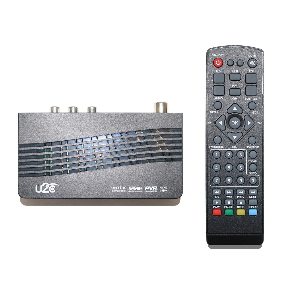 U2C DVB 115 T2 1080p HD tv Stick цифровой эфирный ТВ приемник с пультом дистанционного управления tv-тюнер Поддержка USB2.0 youtube