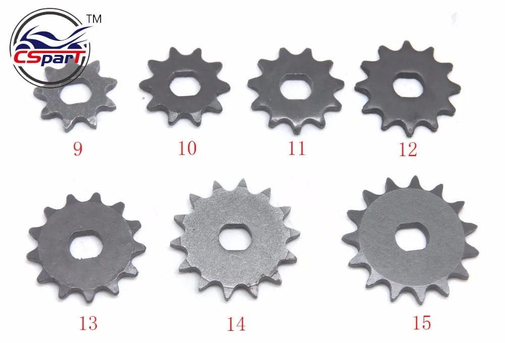 Большие размеры 9, 10, 11, 12, 13, 14, 15 лет, зуб 9, 10, 11, 12, 13, 14 лет 15 T T8F звездочки 10 мм для бритвенного станка EVO IZIP 500W 1000W электрический скутер