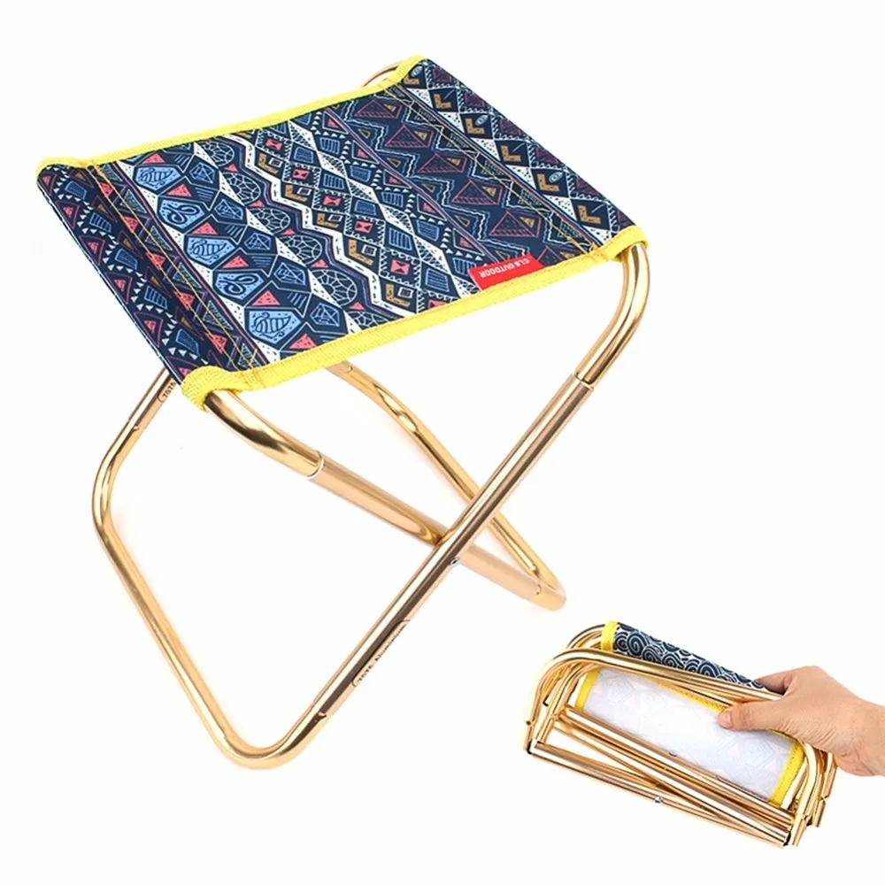 Портативный легкий алюминиевый сплав открытый стул для рыбалки складной стул Кемпинг складной стул для пикника с сумкой