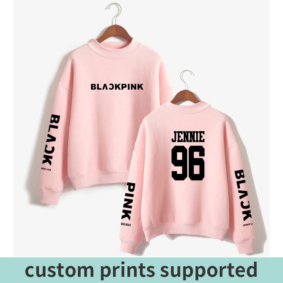 Kpop Blackpink K Pop женские толстовки, свитшоты, верхняя одежда в стиле хип-хоп, черные розовые мужские K-Pop толстовки, свитшоты, одежда на заказ