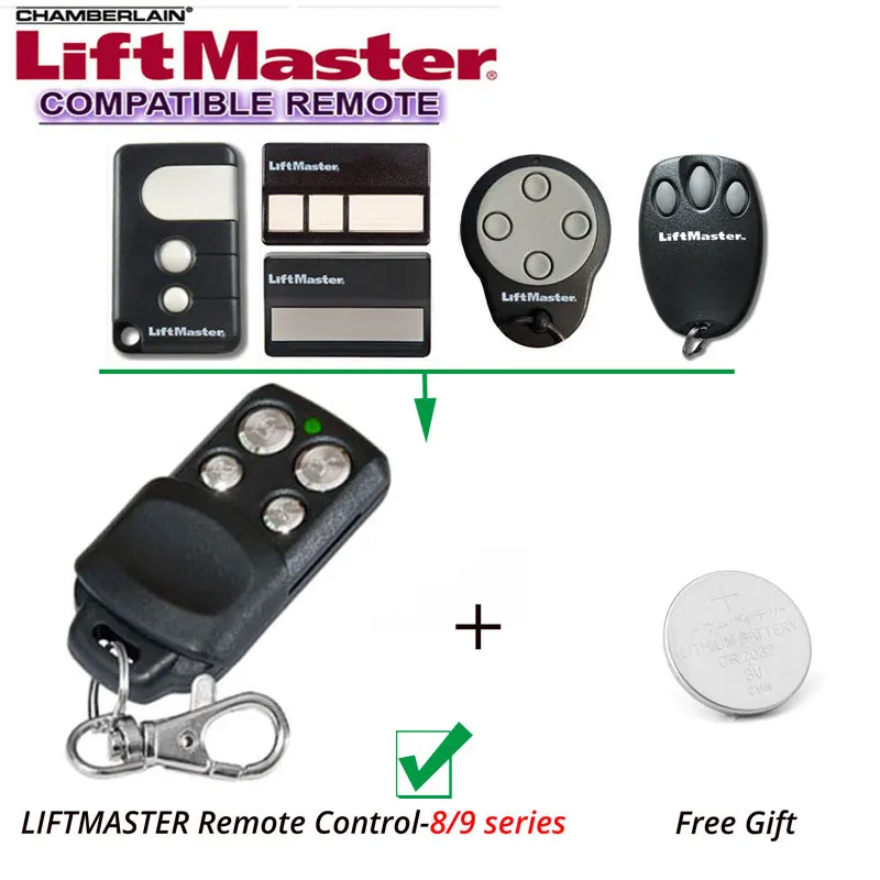 

LIFTMASTER CHAMBERLAIN 94335E Transmitter Door Hand Remote Control