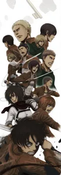 

Home Decor Attack On Titan Anime Characters 150*50CM Wall Scroll Poster #35714