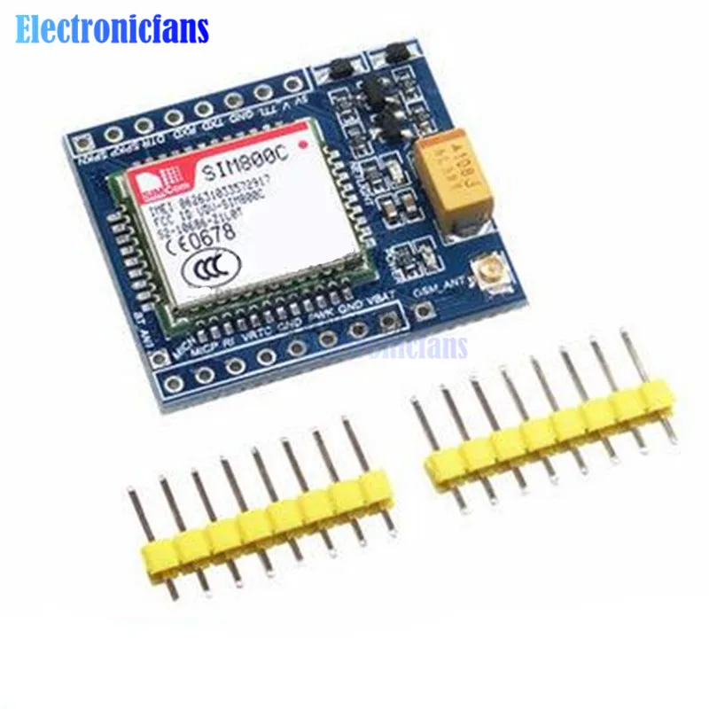 SIM800C GSM GPRS Module 5V/3.3V TTL Development Board IPEX with Bluetooth and TTS for Arduino STM32 C51