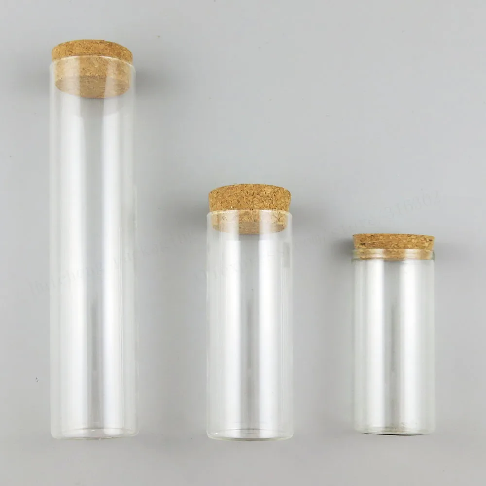 

12 x Large High Borosilicate Glass Straight Tubes Cork Test Tubes Wedding Favours Display Glass Containers 80ml 120ml 160ml
